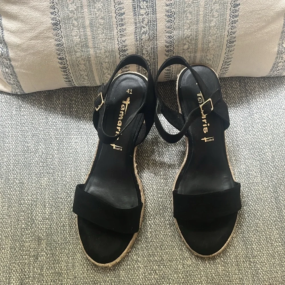 Tamaris Ankle Strap Wedge Sandal Size 41